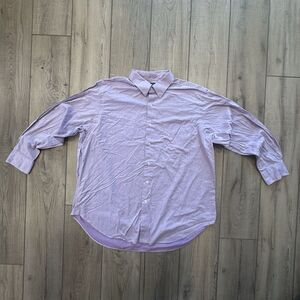 Ralph Lauren Dress Shirt Mens 17 1/2 32/33 Button Up Purple Casual Long Sleeve